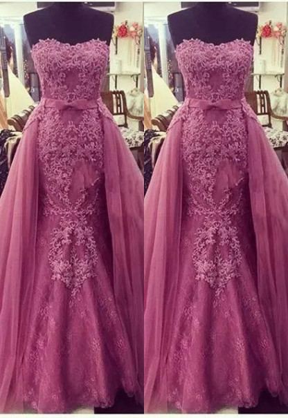 Delicate Sweetheart Sleeveless Bowknot Mermaid Evening Dress-newarrivaldress