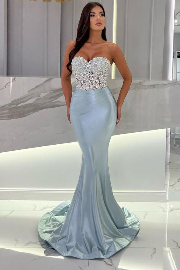 mermaid style formal dresses Off The Shoulder Lace Mermaid Prom Dresses With Slit