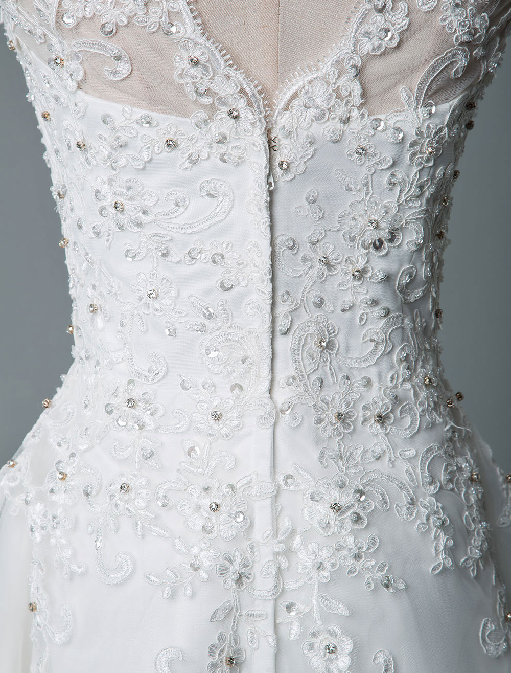 Vintage Wedding Dress Tea Length Jewel Neck Sleeveless A Line Natural Waist Tulle Short Bridal Dress Exclusive-newarrivaldress