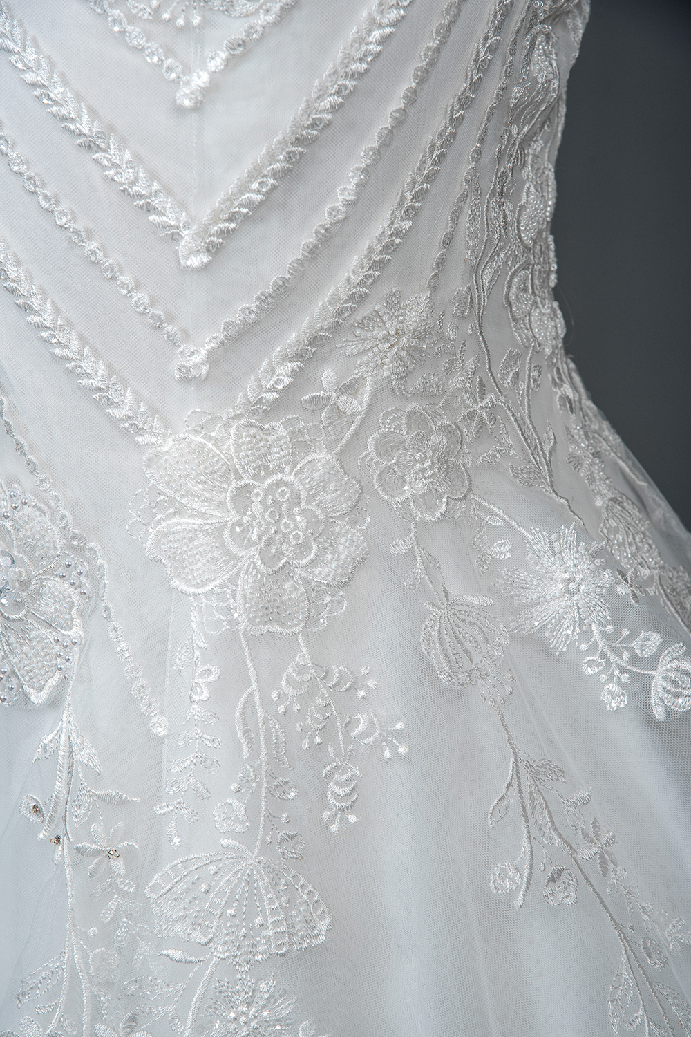 Sleeveless Mermaid Bridal Gown Scoop Neck Floral Lace Appliques Wedding Dress-newarrivaldress