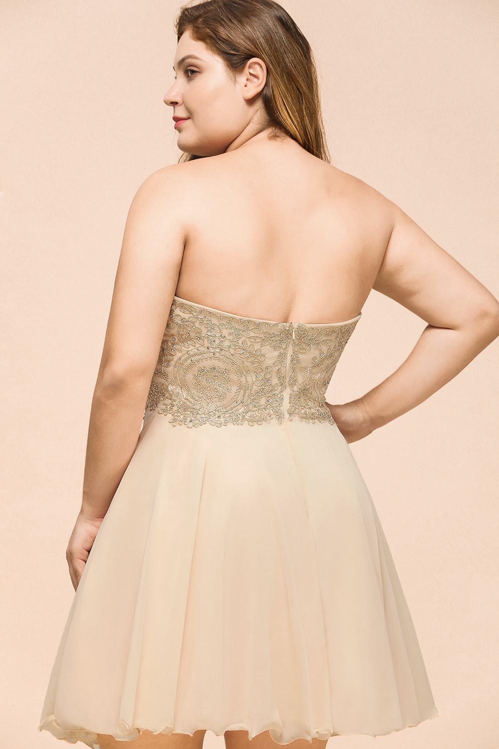 Appliques Short SweetheartMini Homecoming Dresses-newarrivaldress