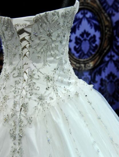 New Ball Gown Crystals Princess Wedding Dresses Sweetheart Neck -up Back Luxury Wedding Gowns-newarrivaldress