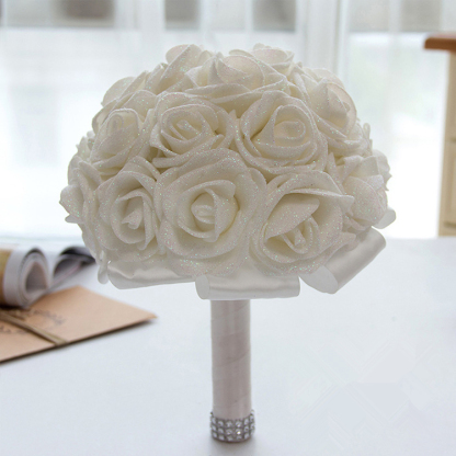 Sparkle Multiple Colors Rose Wedding Bouquet-newarrivaldress