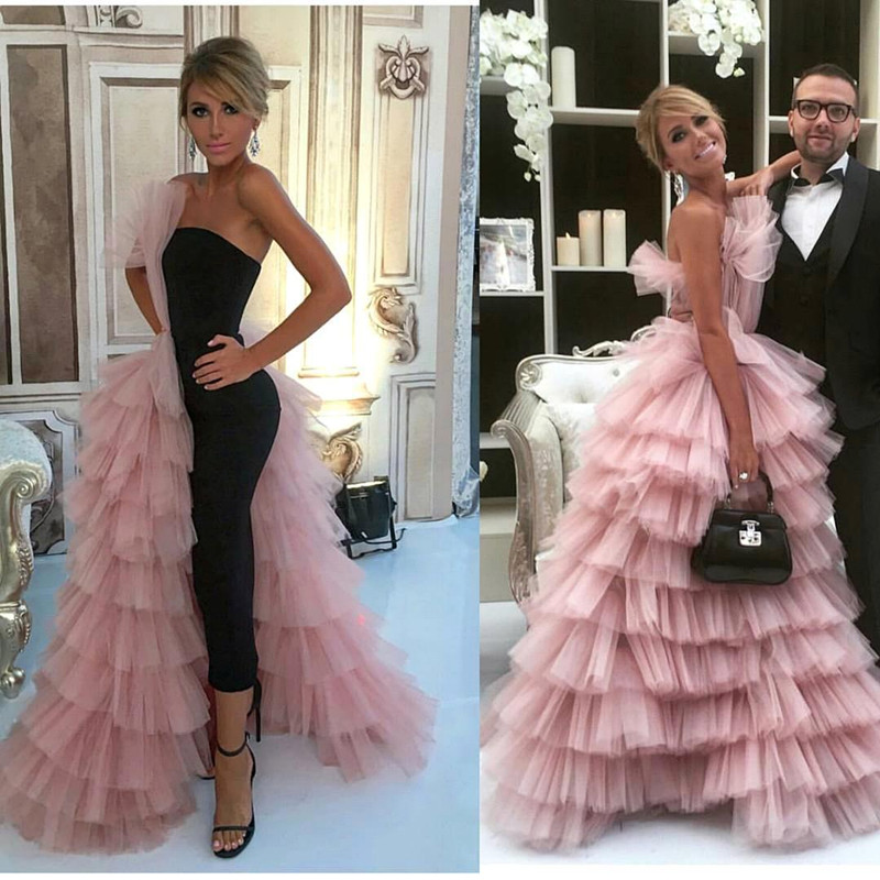 Tulle Designer Mermaid Long Glamorous Layer Evening Dress-newarrivaldress
