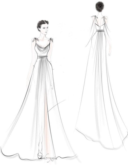 Spaghetti Straps Side Slit Bridesmaid Dress Sleeveless Prom Dress-newarrivaldress