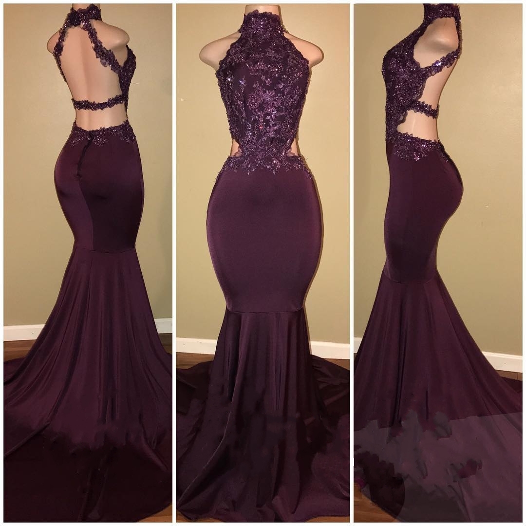 Sleeveless Open Back Mermaid Long Prom Dresses Plus Size | Lace Formal Dresses for Women-newarrivaldress