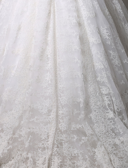 Kate Middleton Royal Wedding Dress Vintage Lace With V-Neck And Long Sleeves Exclusive-newarrivaldress