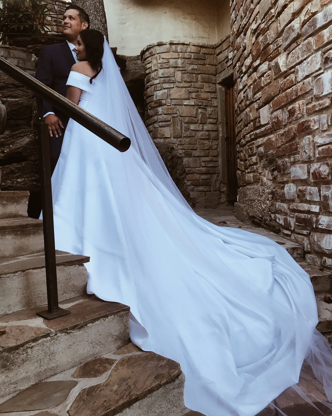 Elegant Off The Shoulder Satin Wedding Dresses | A-line Bridal Gowns With Sweep Train-newarrivaldress