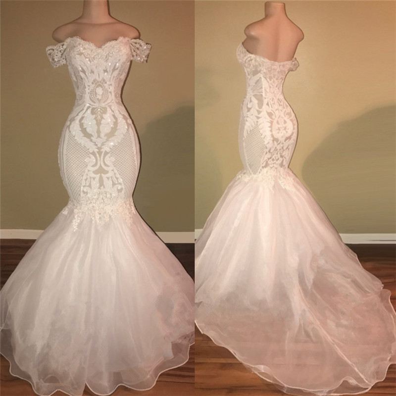 Off The Shoulder Long Prom Dresses | Open Back Lace Appliques Formal Dresses Online bc1326-newarrivaldress