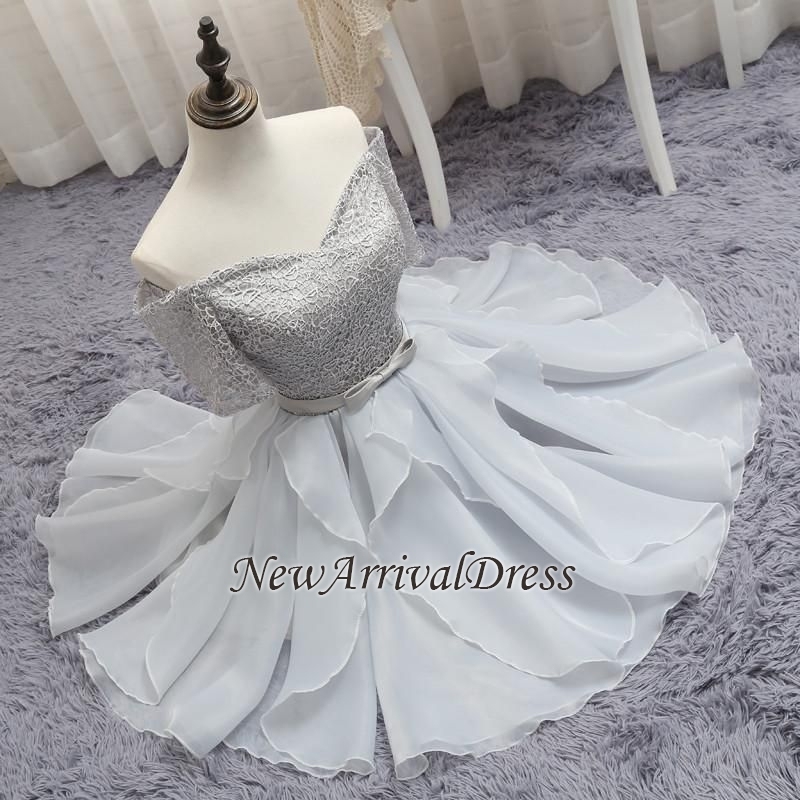 Off The Shoulder Lace Custom Made A-line Elegant Bowknot Sexy Short Homecoming Dresses BA7096-newarrivaldress