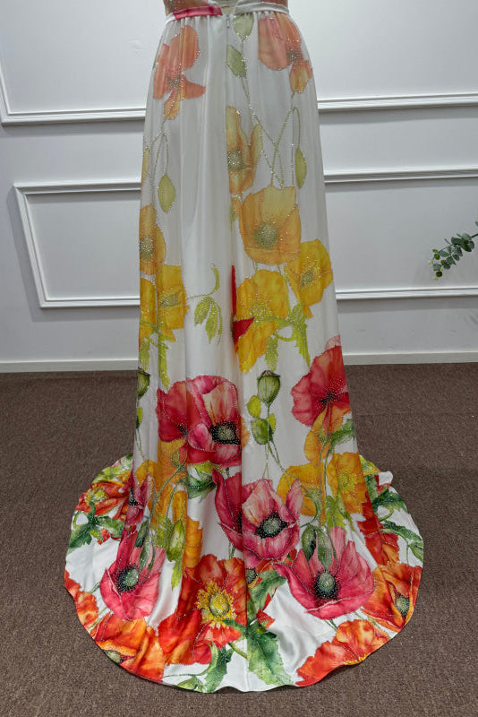 Charming Halter Sleeveless Sequined A-Line Prom Dress - Prom Dresses