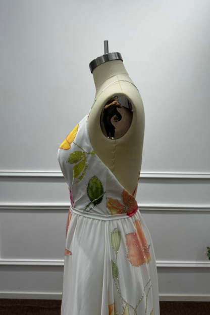 Charming Halter Sleeveless Sequined A-Line Prom Dress - Prom Dresses