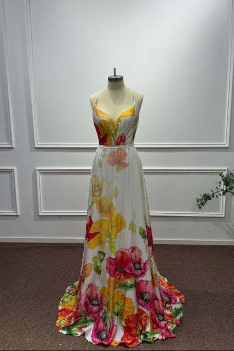 Charming Halter Sleeveless Sequined A-Line Prom Dress - Prom Dresses