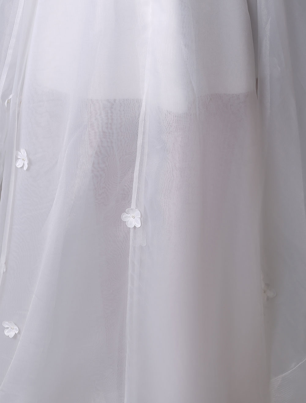 Asymmetrical Organza Wedding Dress High Low A-Line With Lace Beading Flower Exclusive-newarrivaldress