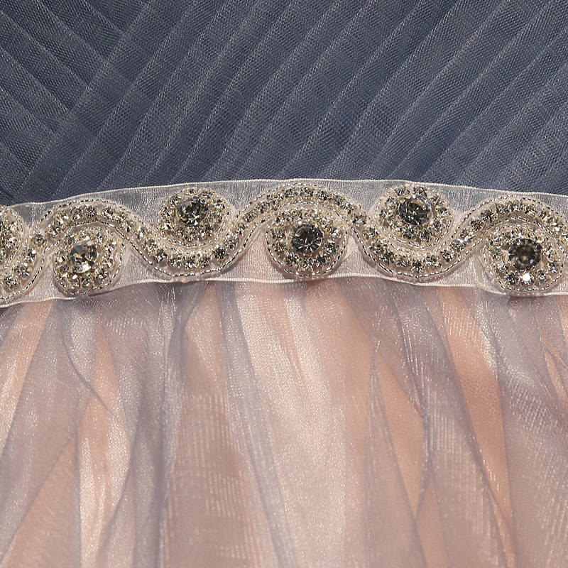 Shiny A-Line Lace Strapless Sleeveless Prom Dress with Bow-newarrivaldress
