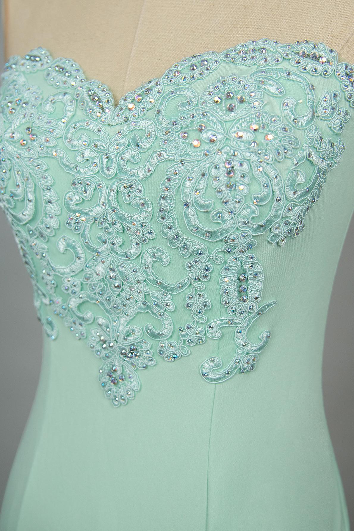 Scoop Neck Floral Lace Mermaid Evening Gown Sleeveless Appliques Floor Length Party Dress for Wedding-newarrivaldress