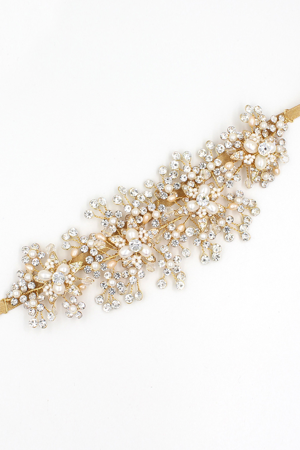 Luxury glamourous Alloy＆Rhinestone Special Occasion ＆Wedding Headbands Headpiece with Imitation Pearls-newarrivaldress