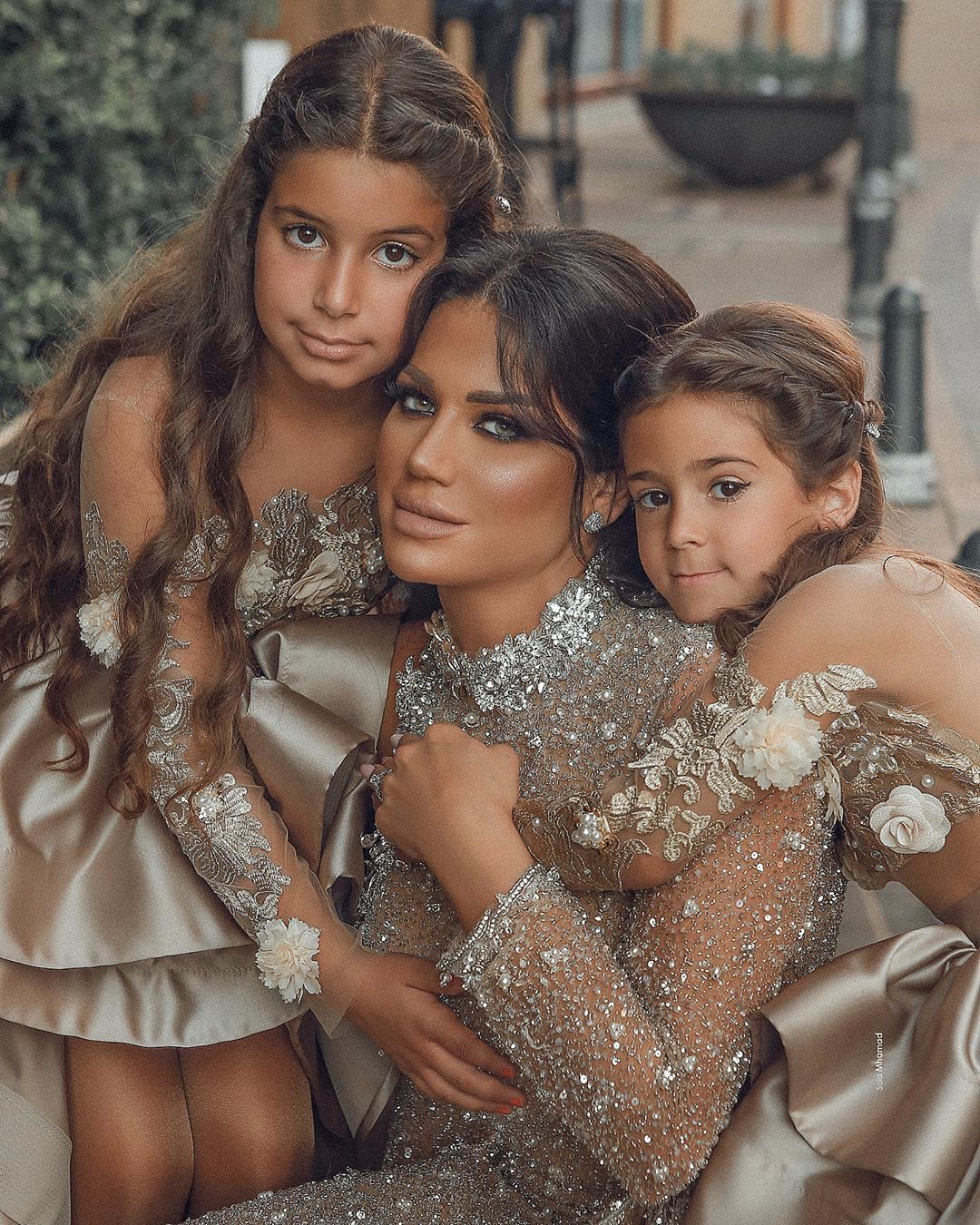 Cute High Low Satin See-through Back Lace Appliques Bow Flower Girl Dress-newarrivaldress