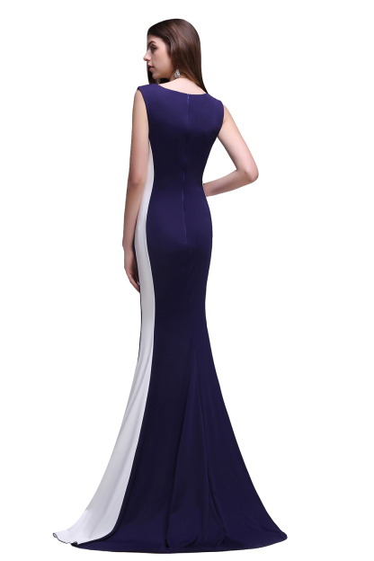 CAMILA | Mermaid Long Dark Navy Simple Prom Gowns-newarrivaldress
