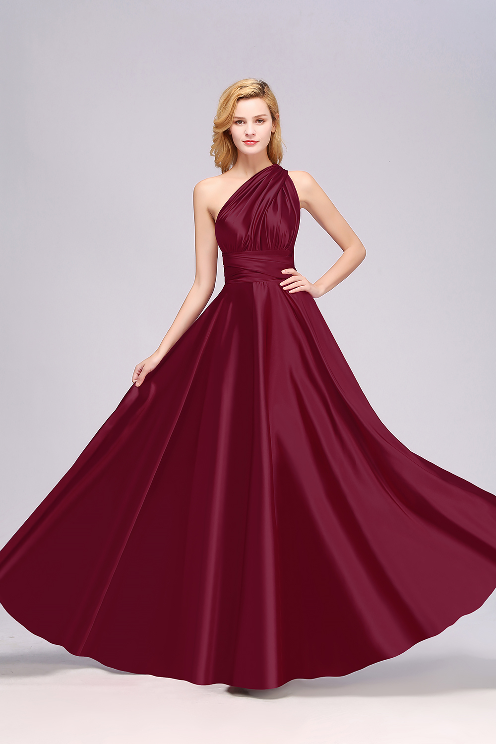 Convertible Dress Bridesmaid Dress Multi-way Twist Wrap Dress-newarrivaldress