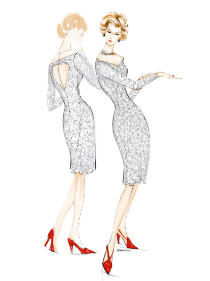 Simple Wedding Dresses 2021 Short Long Sleeve Illusion Neckline Koyhole Knee Length Sheath Bridal Dress Exclusive-newarrivaldress