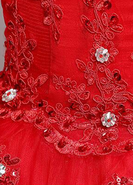 Lace Wedding Dress Off The Shoulder Ivory A Line Lace Up Half Sleeve Sequined Floor Length Bridal Dress-newarrivaldress