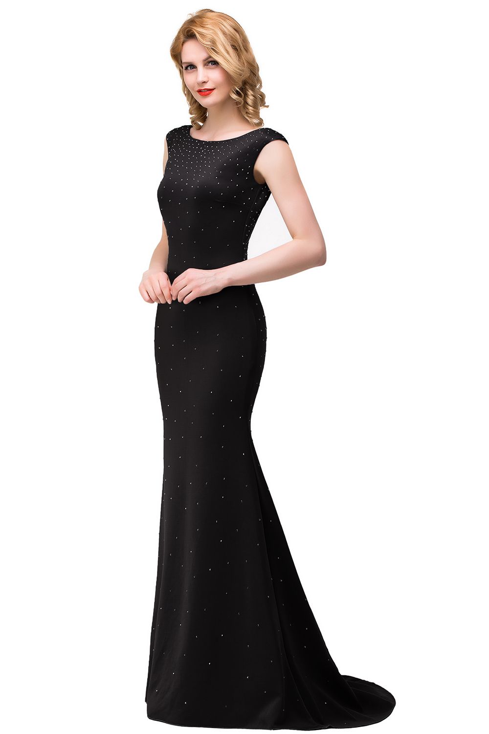 ERIKA | Mermaid Floor-Length Sleeveless Prom Dresses with Beads-newarrivaldress