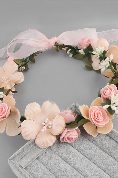 Flower Plastic Special Occasion Flower-Girl's-Headwear Headpiece with Imitation Pearls