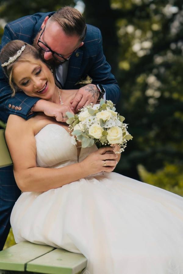 Strapless Satin A-line Plus Size Wedding Dresses Floor Length