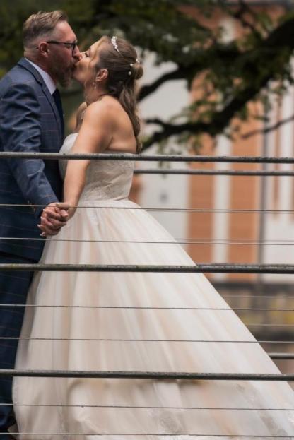 Strapless Satin A-line Plus Size Wedding Dresses Floor Length