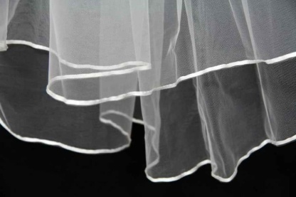 Simple ivory white wedding viel for free