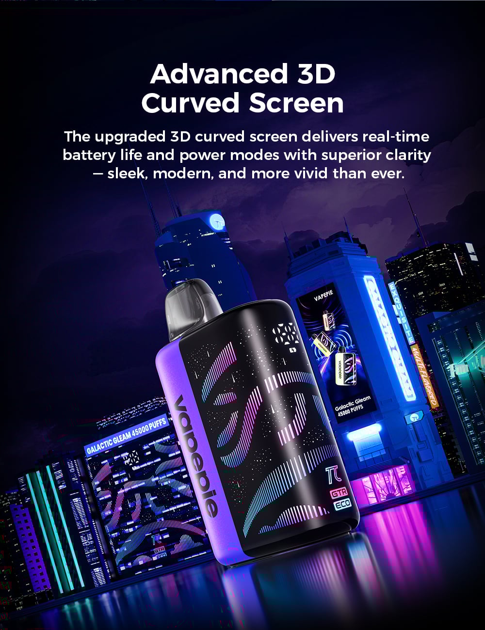 VAPEPIE Galactic Gleam s kři&scaron;ť&aacute;lově čist&yacute;m designem
