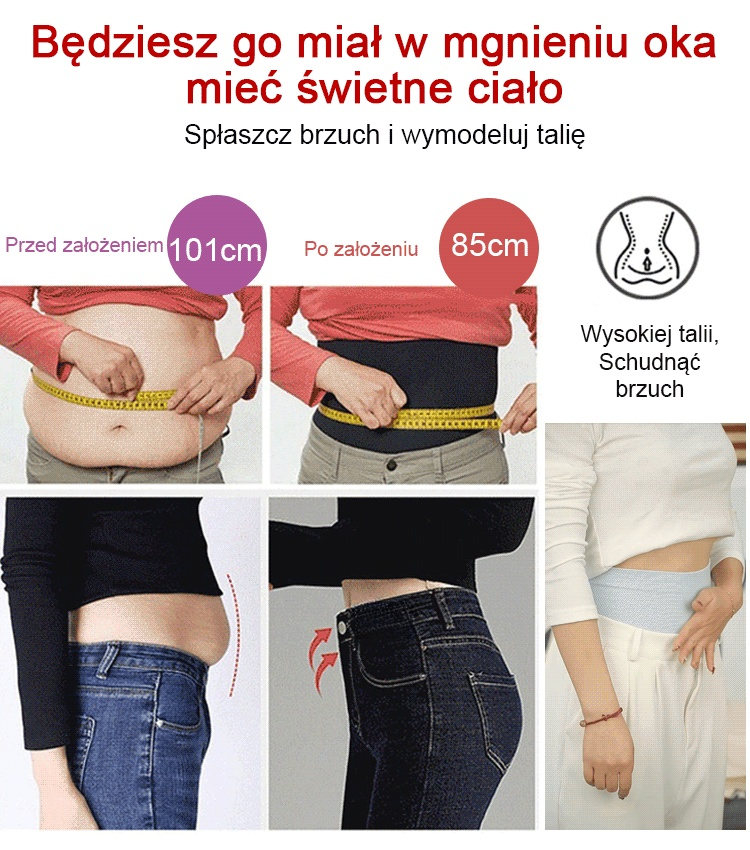 Bezszwowe Majtki Wyszczuplające z Wysokim Stanem | Antybakteryjne | Zestaw 7 Par