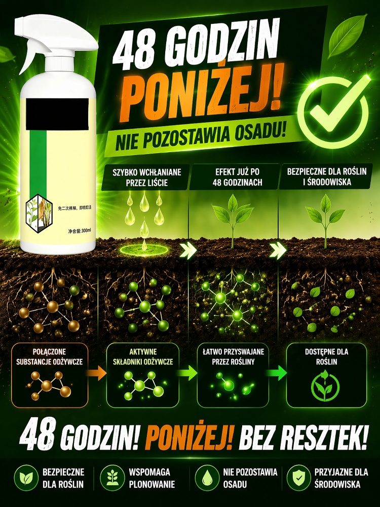 【Zastępuje Koparkę】 Niemiecki Herbicyd Drogowy na Korzenie - W 24h Niszczy Bambus, Zero Odrostów