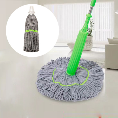 [Odwodnienie w 1 sekundę] Mop obrotowy z samoskręcającym się włóknem bambusowym