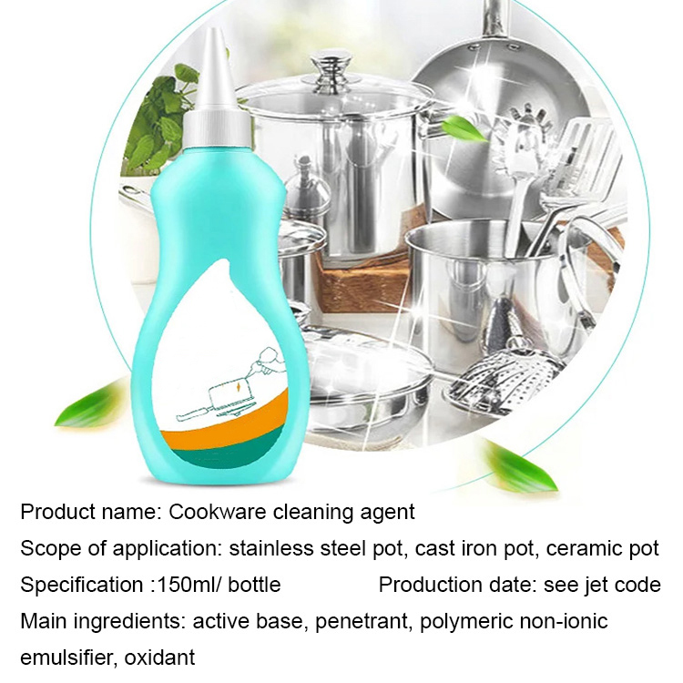 Usuń czarny żel z dna garnka