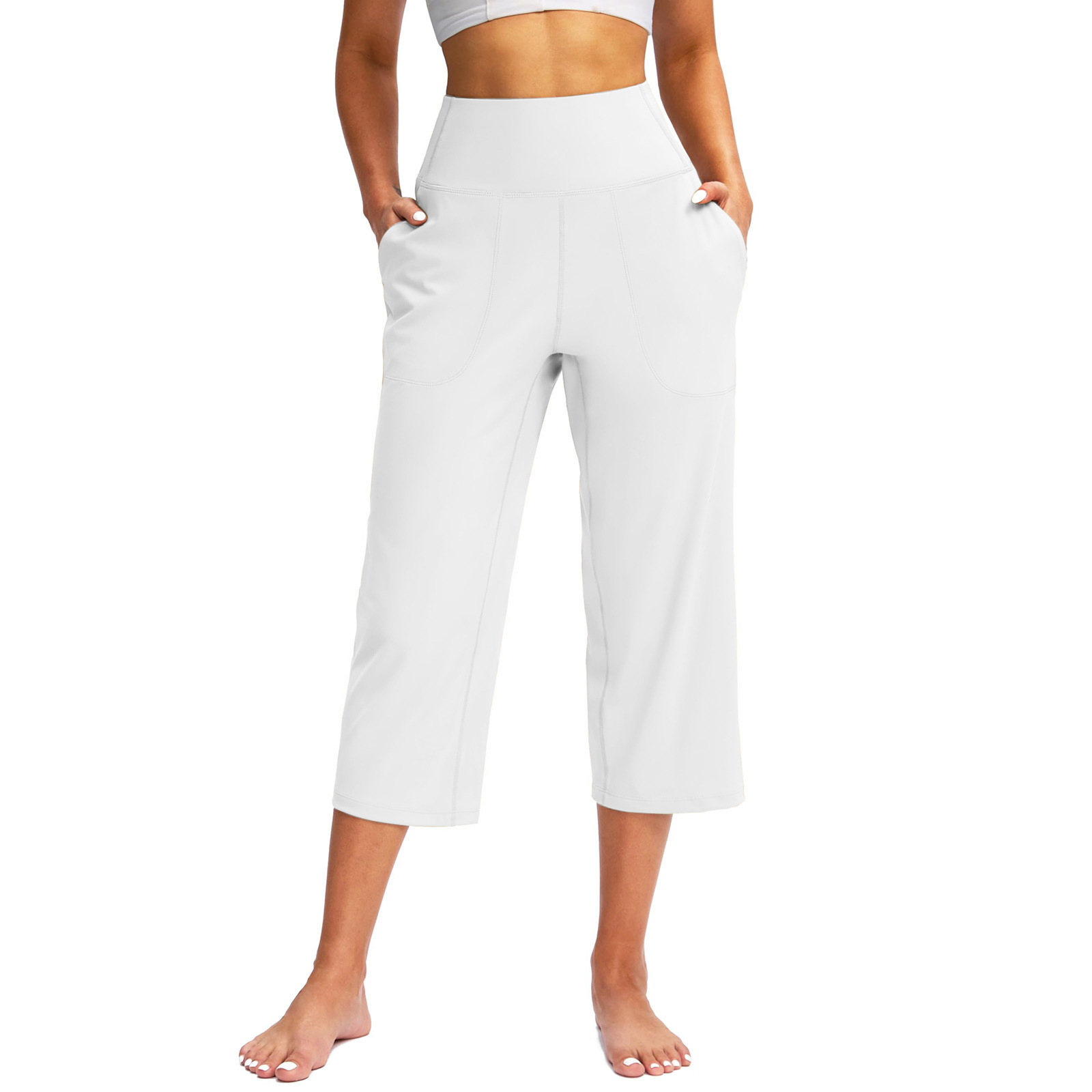 Modelujące Legginsy z Wysokim Stanem | Efekt Optyczny -5kg | Głębokie Kieszenie