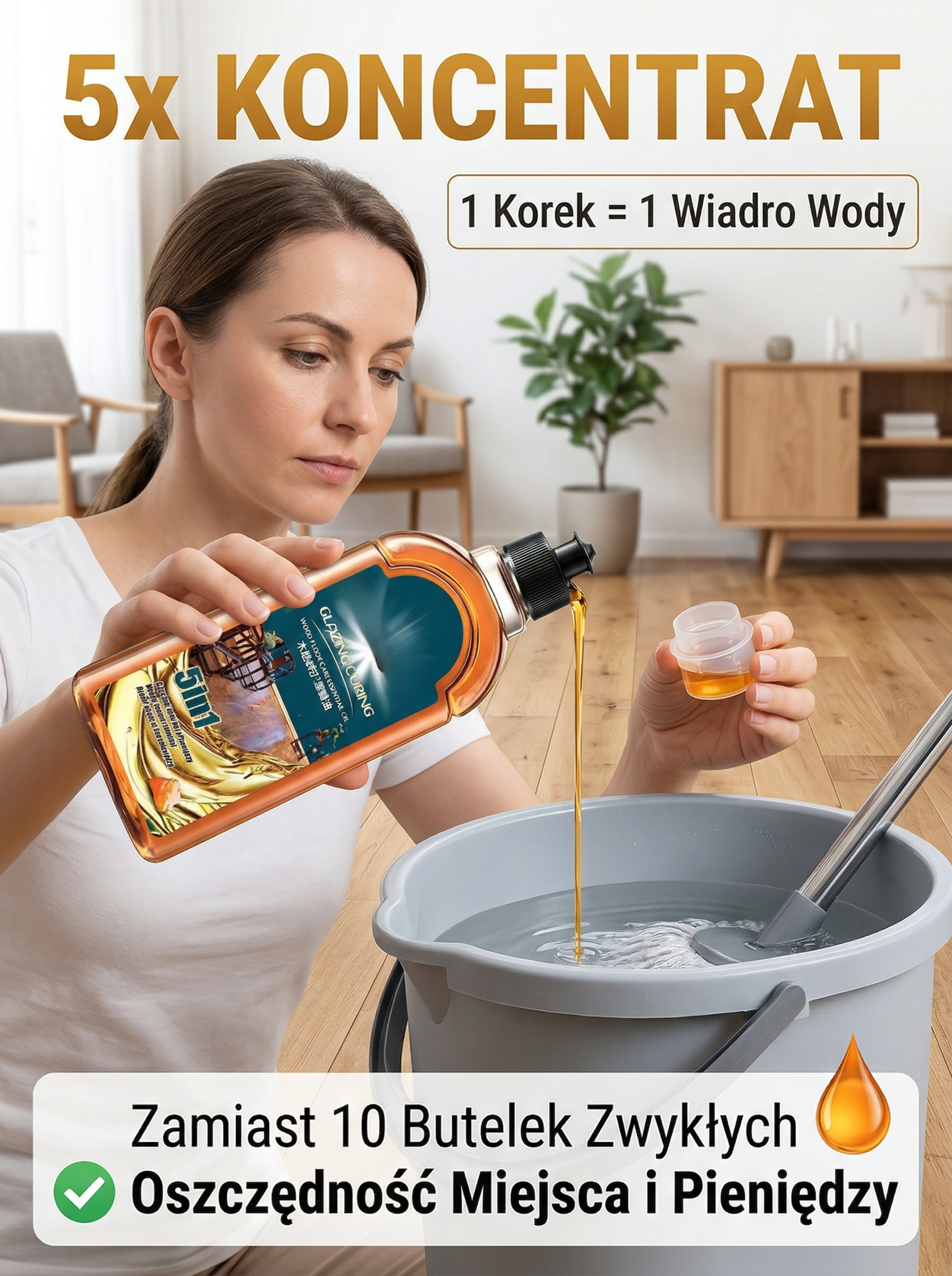 【Do wszystkich podłóg】Skoncentrowany środek do głębokiego czyszczenia podłóg