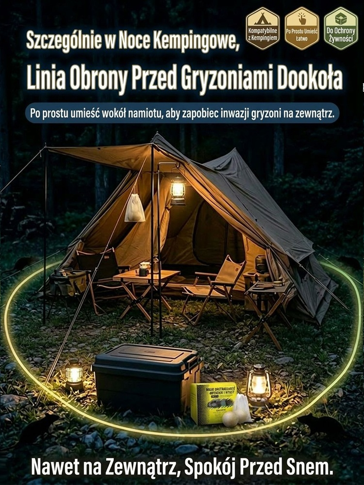 【Zapobiegaj Uszkodzeniom!】100% Naturalne Kulki na Myszy i Kuny (Z Siatką) - 90 Dni Ochrony Auta i Domu