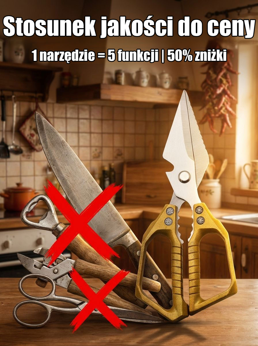 【Niezniszczalne przez 100 lat】Solidne, mocne nożyce kuchenne