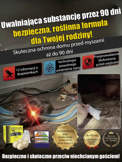 【Zapobiegaj Uszkodzeniom!】100% Naturalne Kulki na Myszy i Kuny (Z Siatką) - 90 Dni Ochrony Auta i Domu