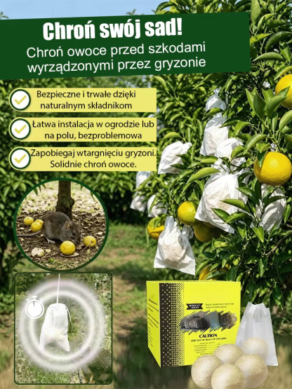 【Zapobiegaj Uszkodzeniom!】100% Naturalne Kulki na Myszy i Kuny (Z Siatką) - 90 Dni Ochrony Auta i Domu