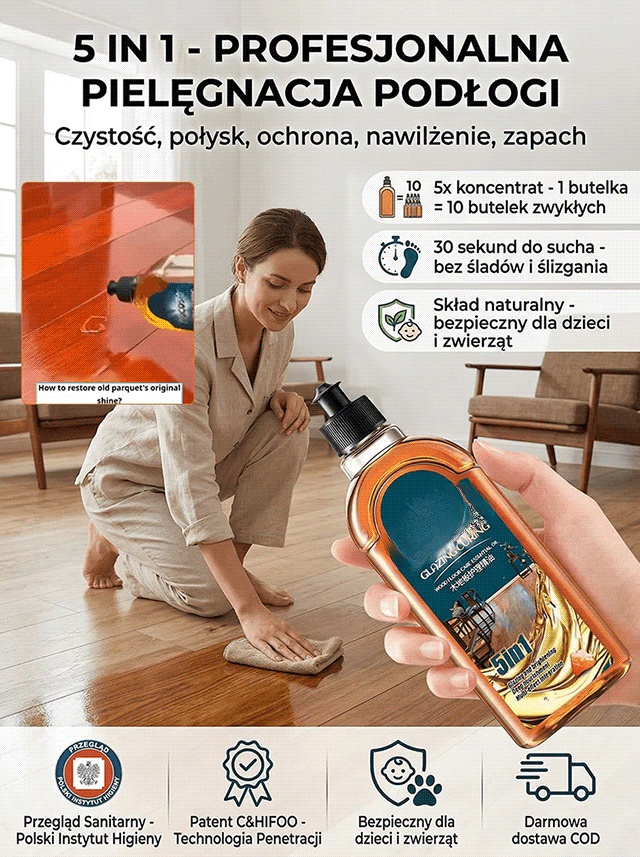 【Do wszystkich podłóg】Skoncentrowany środek do głębokiego czyszczenia podłóg