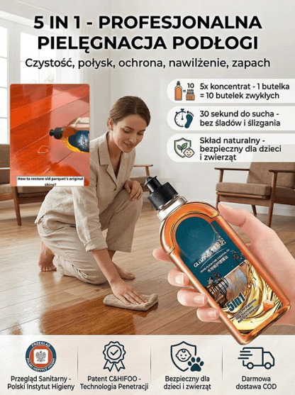 【Do wszystkich podłóg】Skoncentrowany środek do głębokiego czyszczenia podłóg
