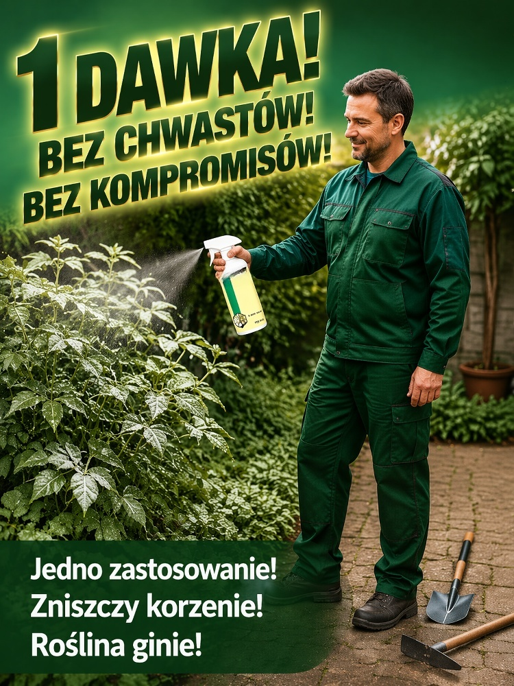 【Zastępuje Koparkę】 Niemiecki Herbicyd Drogowy na Korzenie - W 24h Niszczy Bambus, Zero Odrostów