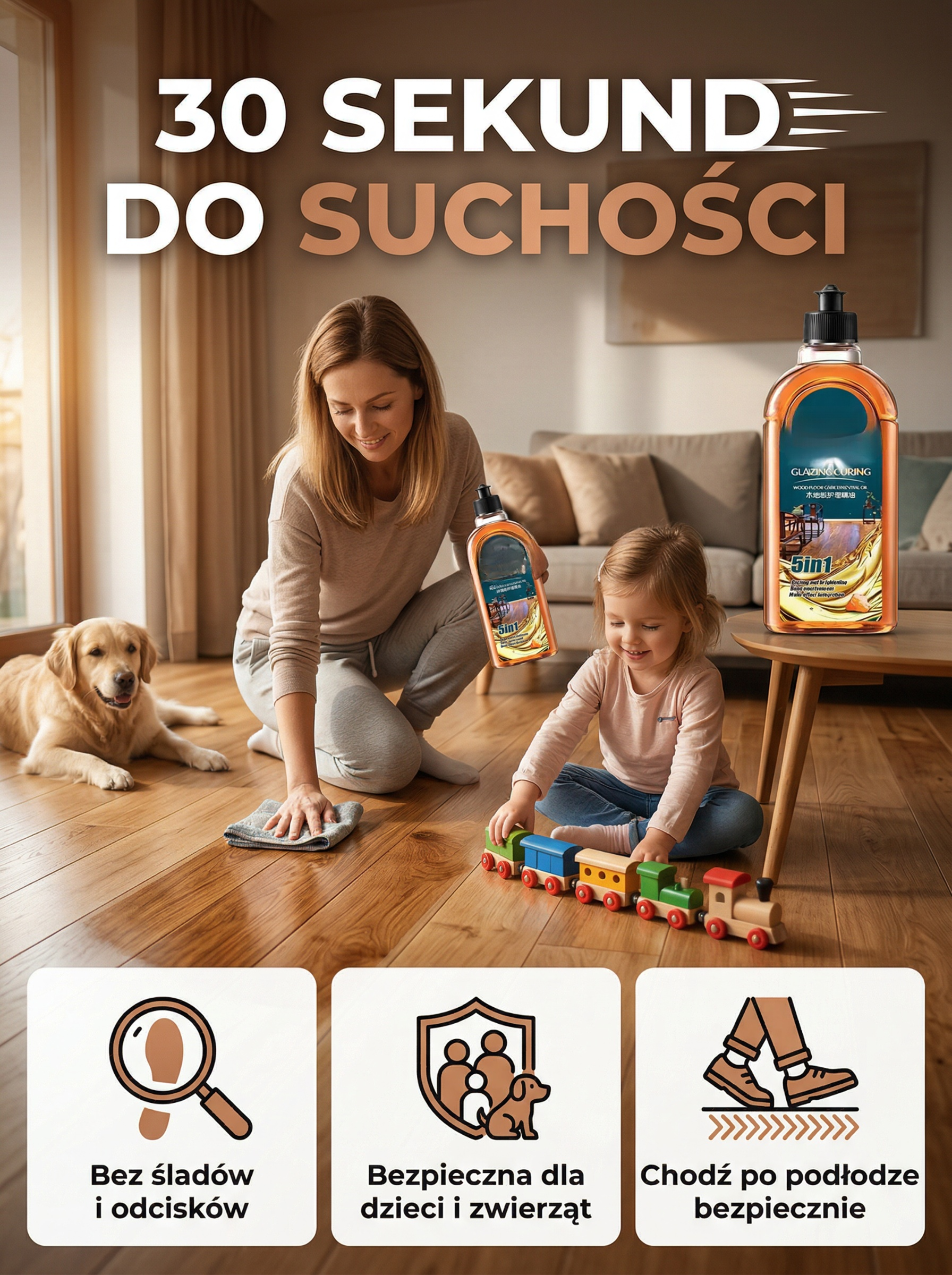 【Do wszystkich podłóg】Skoncentrowany środek do głębokiego czyszczenia podłóg