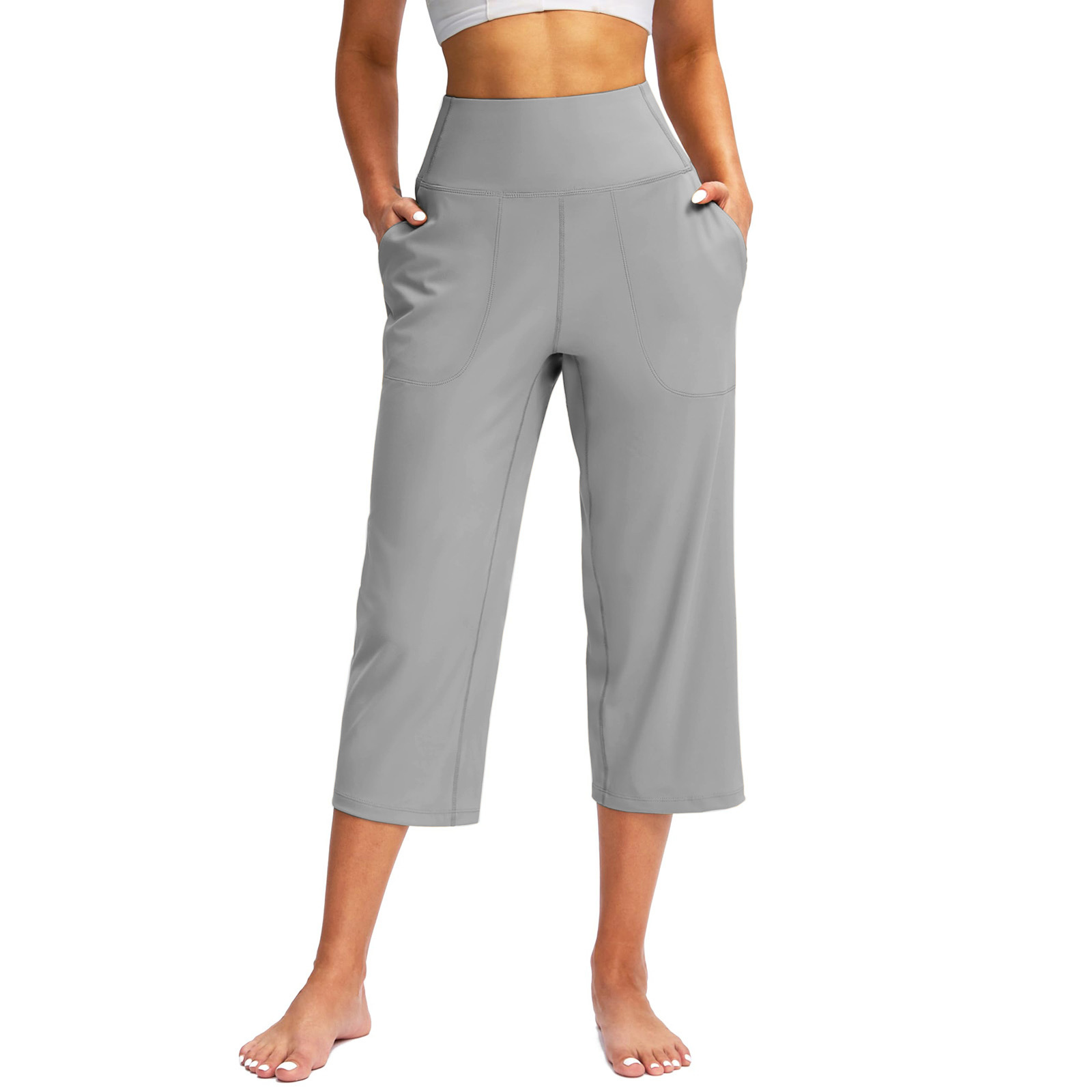 Modelujące Legginsy z Wysokim Stanem | Efekt Optyczny -5kg | Głębokie Kieszenie
