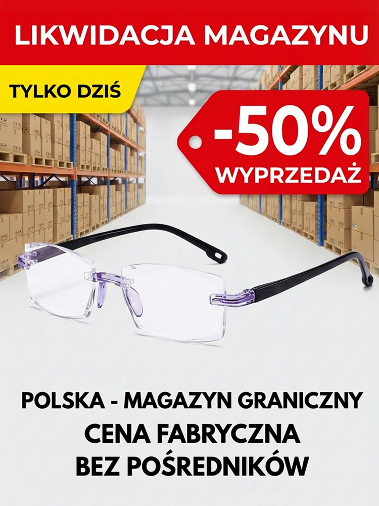 Okulary do czytania z automatycznym zoomem