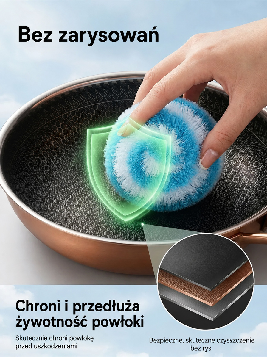  [Innowacja] Magiczna Kula Nano z Jonami Srebra | Usuwa 10-letni brud w 3s bez zarysowań!