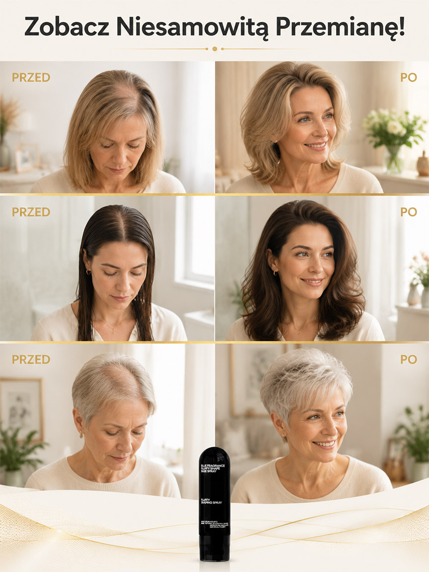 Powietrzny Spray 3D do Objętości Włosów – Uniesienie +300% i 24h Ochrona przed Twardą Wodę